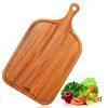 VieWood Extra Thick Khaya Wood Cutting Board with Handle & Hole & Juice Groove