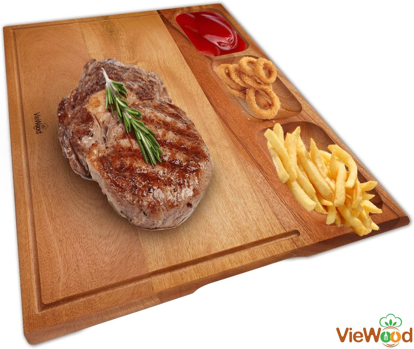 wood cutting board with 3 Compartments tr wood cutting board with 3 Compartments